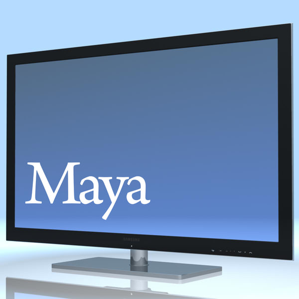 tv samsung un55 b8000 3d model - TV SAMSUNG UN55 B8000 MF... by 3DLocker